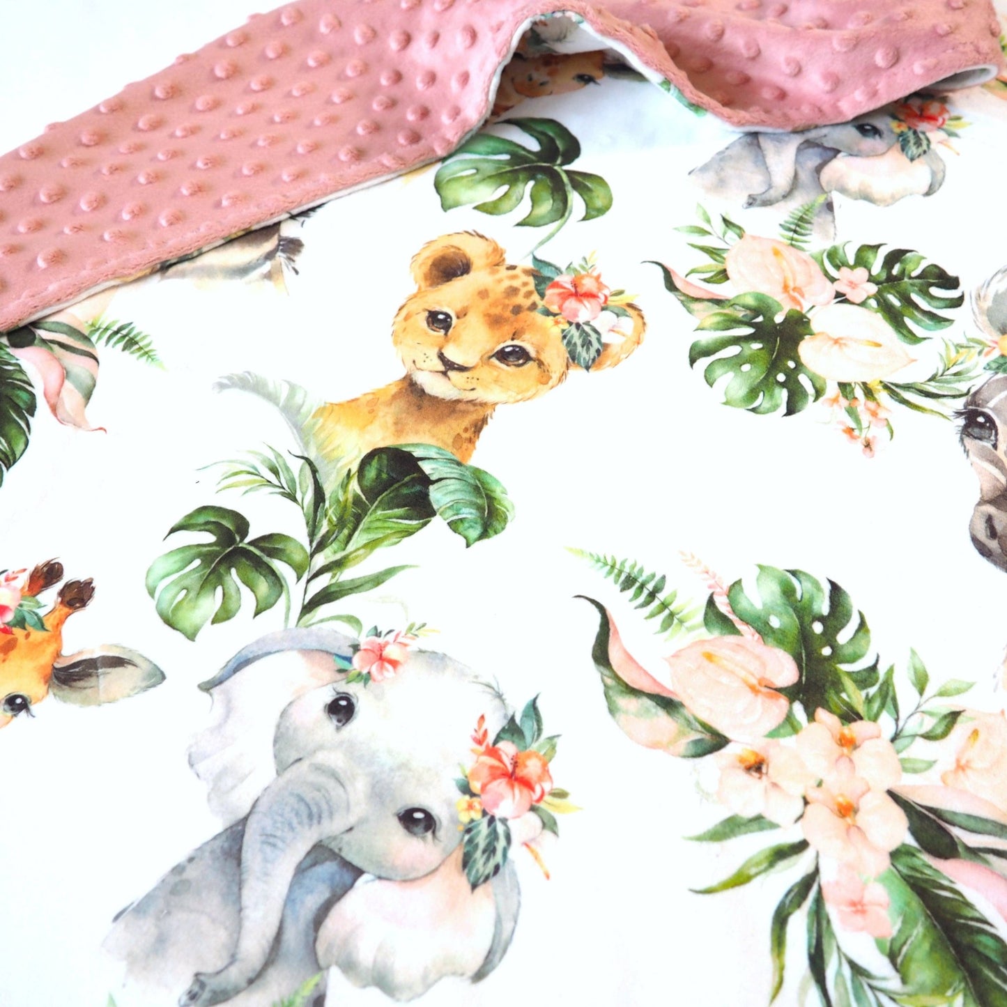 Baby & Toddler Minky Blanket - Africa Animals - Tiny Tots Boutique