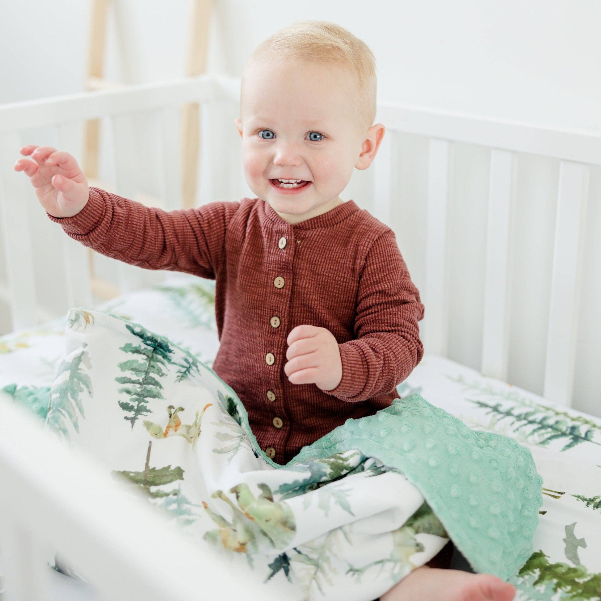 Baby & Toddler Minky Blanket - In The Woods - Tiny Tots Boutique