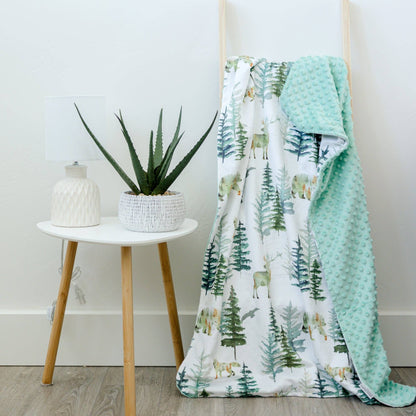 Baby & Toddler Minky Blanket - In The Woods - Tiny Tots Boutique