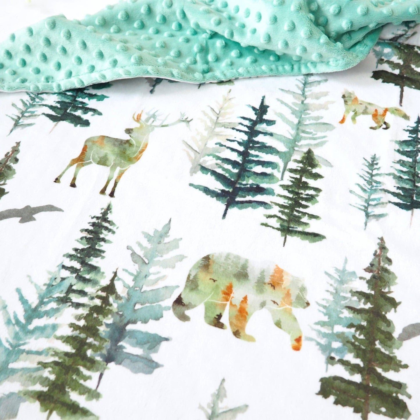 Baby & Toddler Minky Blanket - In The Woods - Tiny Tots Boutique