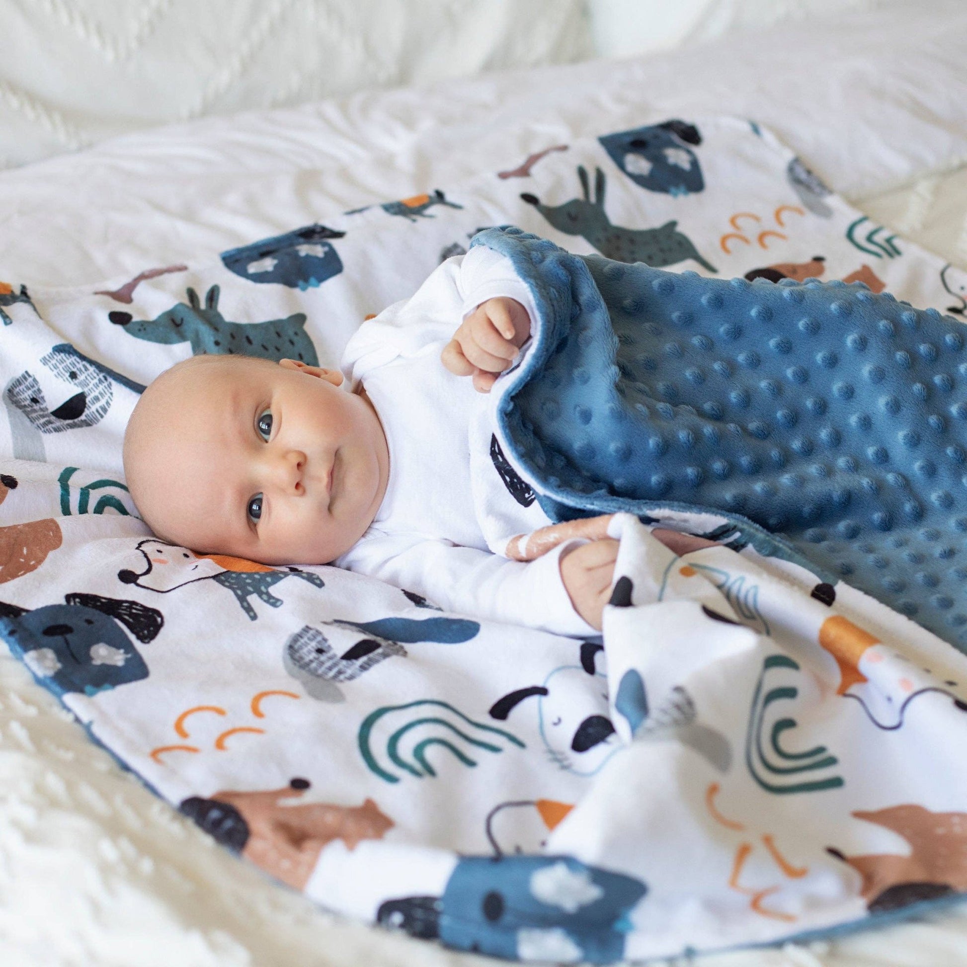 Baby & Toddler Minky Blanket - My Best Friends (Dogs) - Tiny Tots Boutique