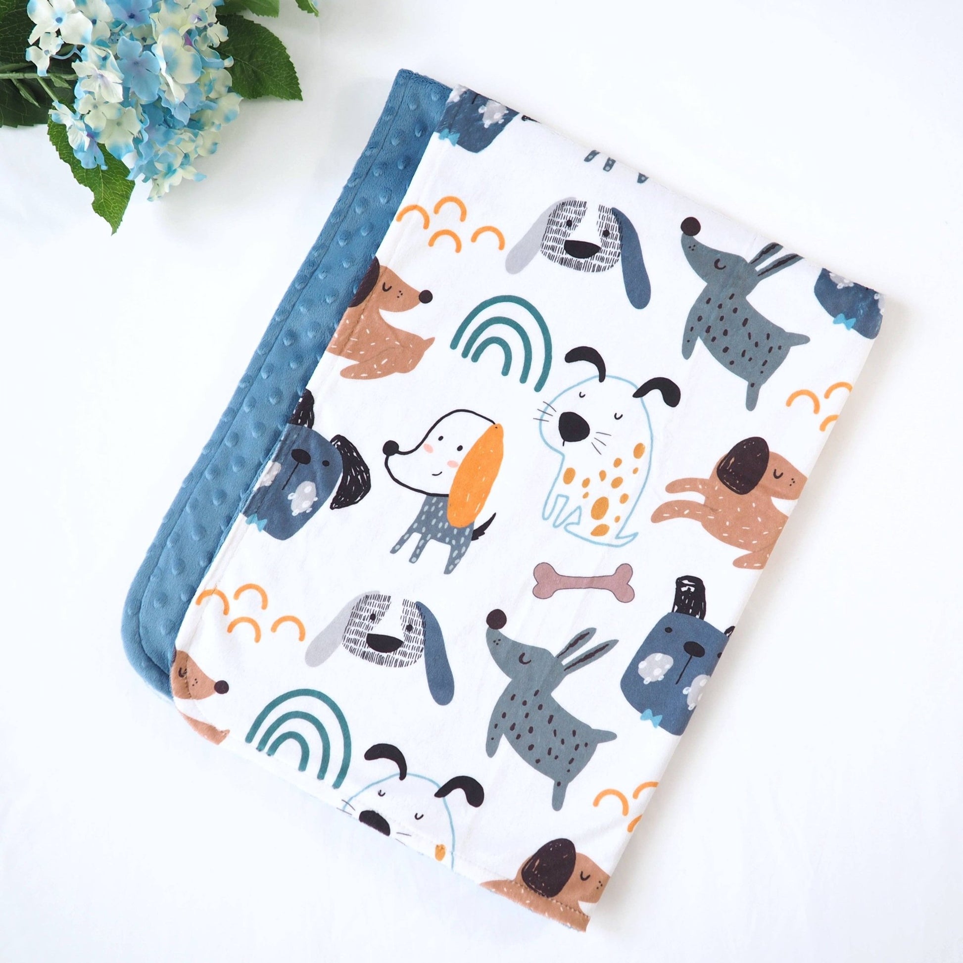 Baby & Toddler Minky Blanket - My Best Friends (Dogs) - Tiny Tots Boutique