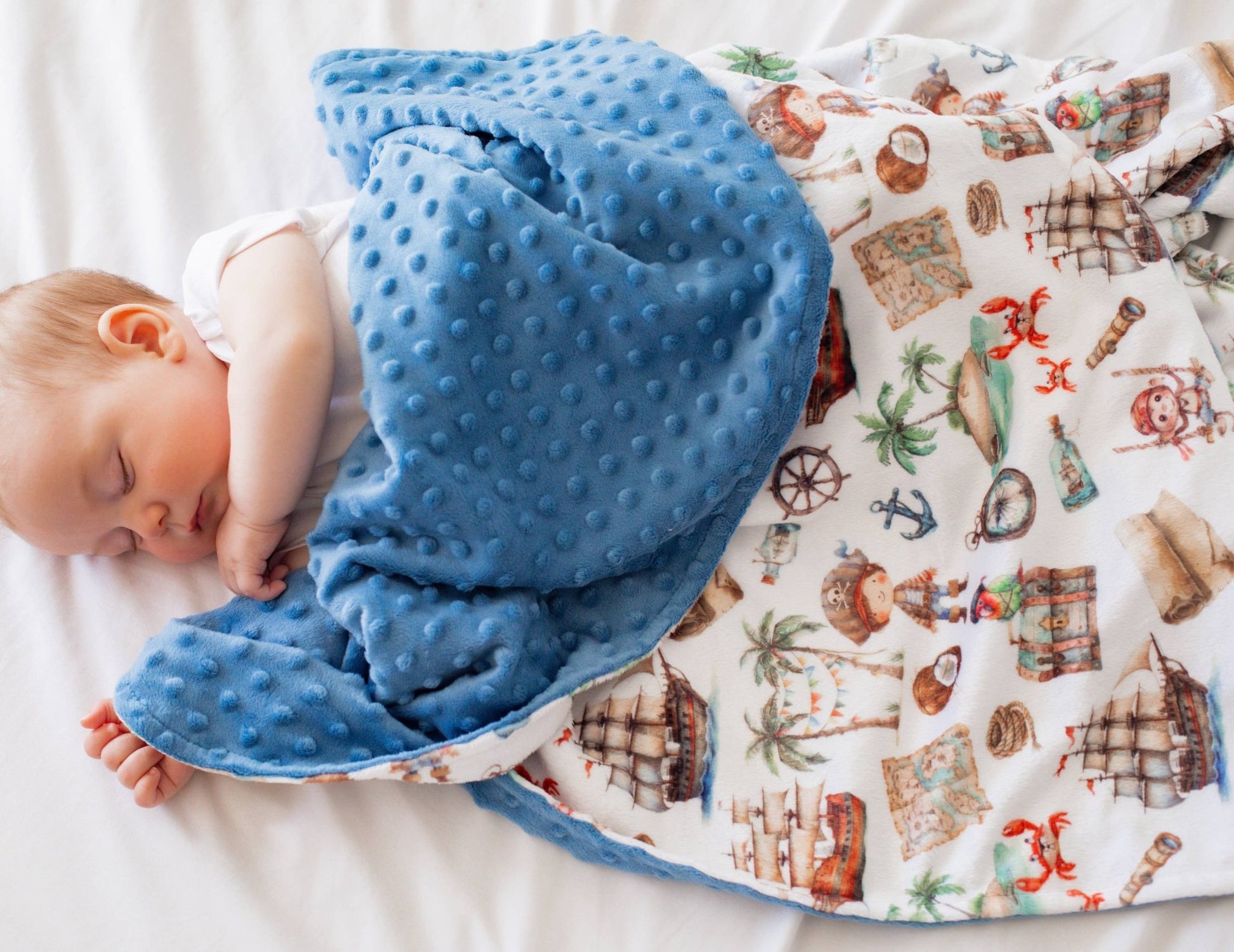 Baby & Toddler Minky Blanket - Pirate - Tiny Tots Boutique