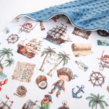 Baby & Toddler Minky Blanket - Pirate - Tiny Tots Boutique