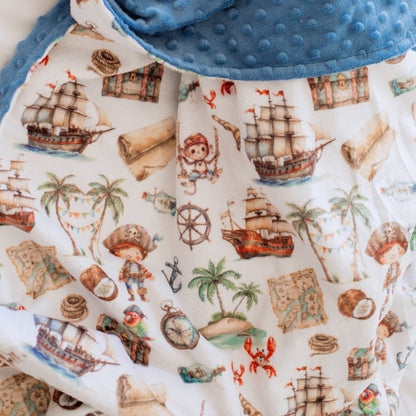 Baby & Toddler Minky Blanket - Pirate - Tiny Tots Boutique