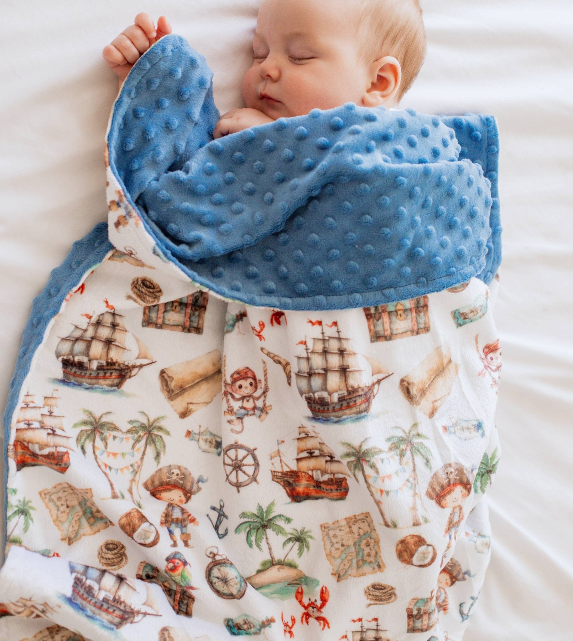 Baby & Toddler Minky Blanket - Pirate - Tiny Tots Boutique