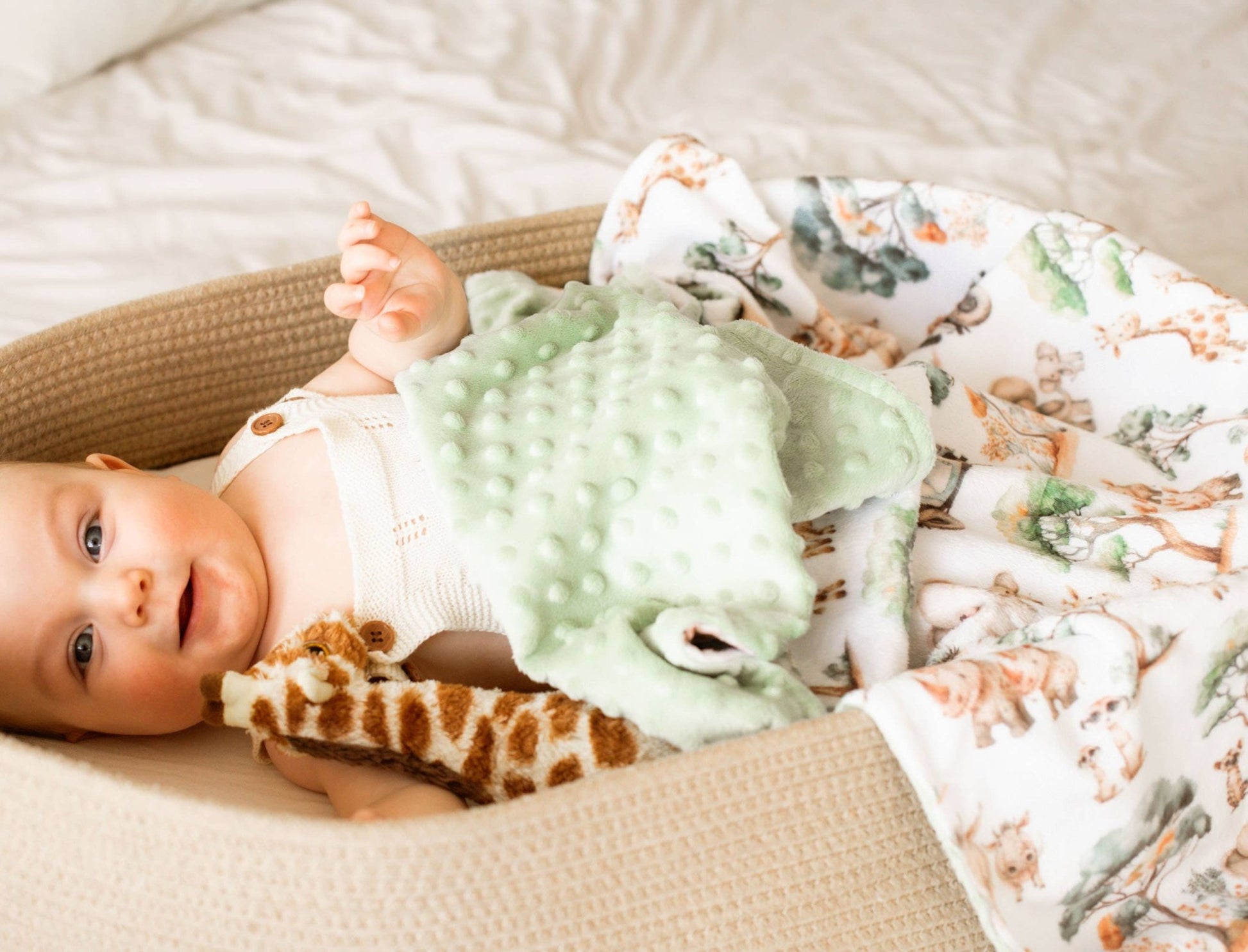Baby & Toddler Minky Blanket - Safari Adventure - Tiny Tots Boutique