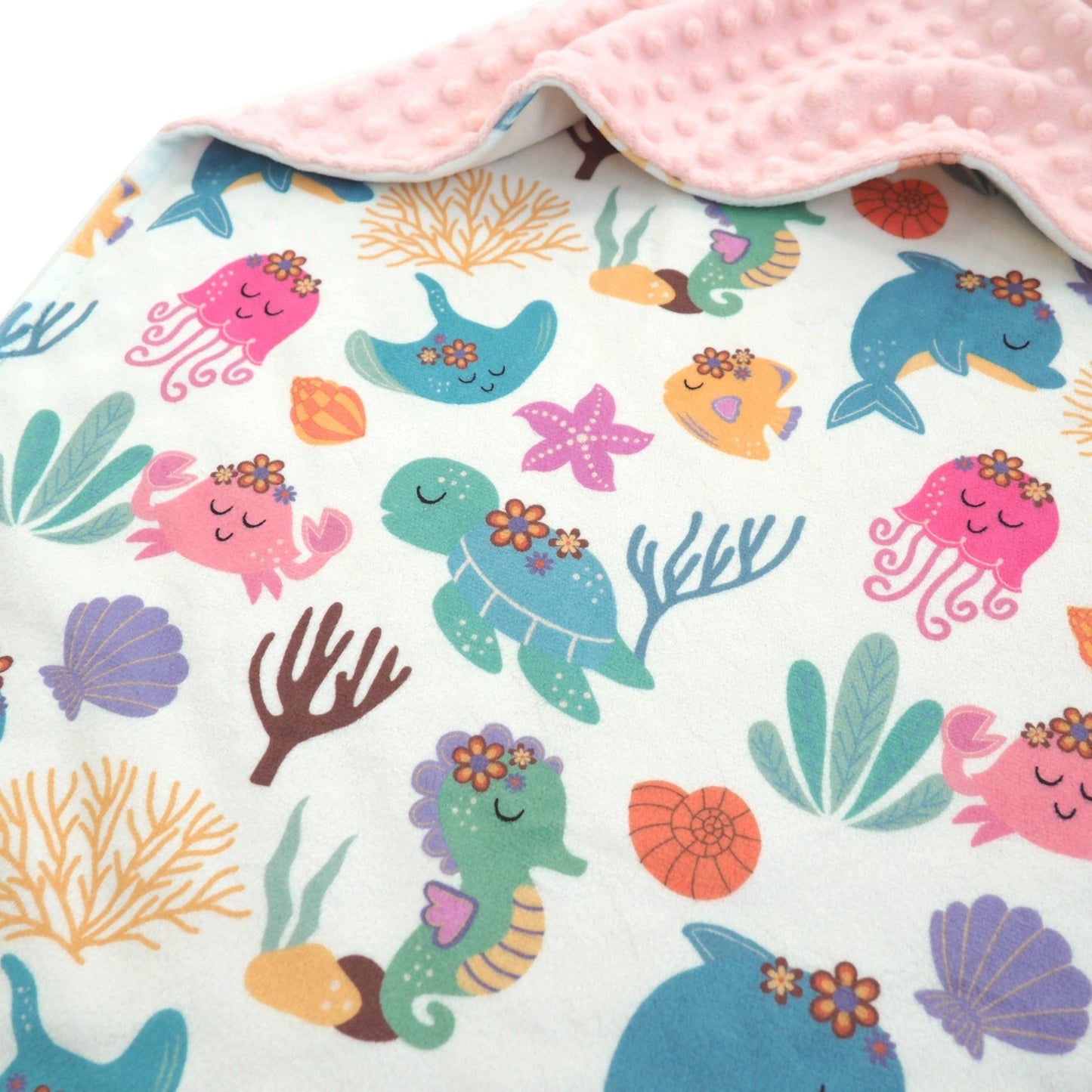 Baby & Toddler Minky Blanket - Undersea Adventure - Tiny Tots Boutique