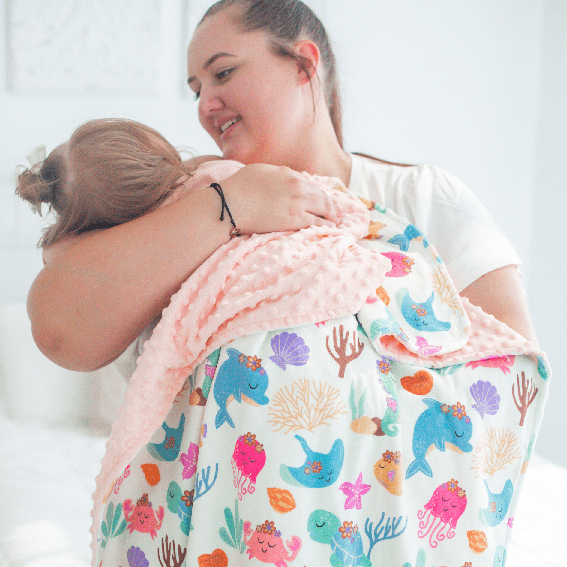 Baby & Toddler Minky Blanket - Undersea Adventure - Tiny Tots Boutique