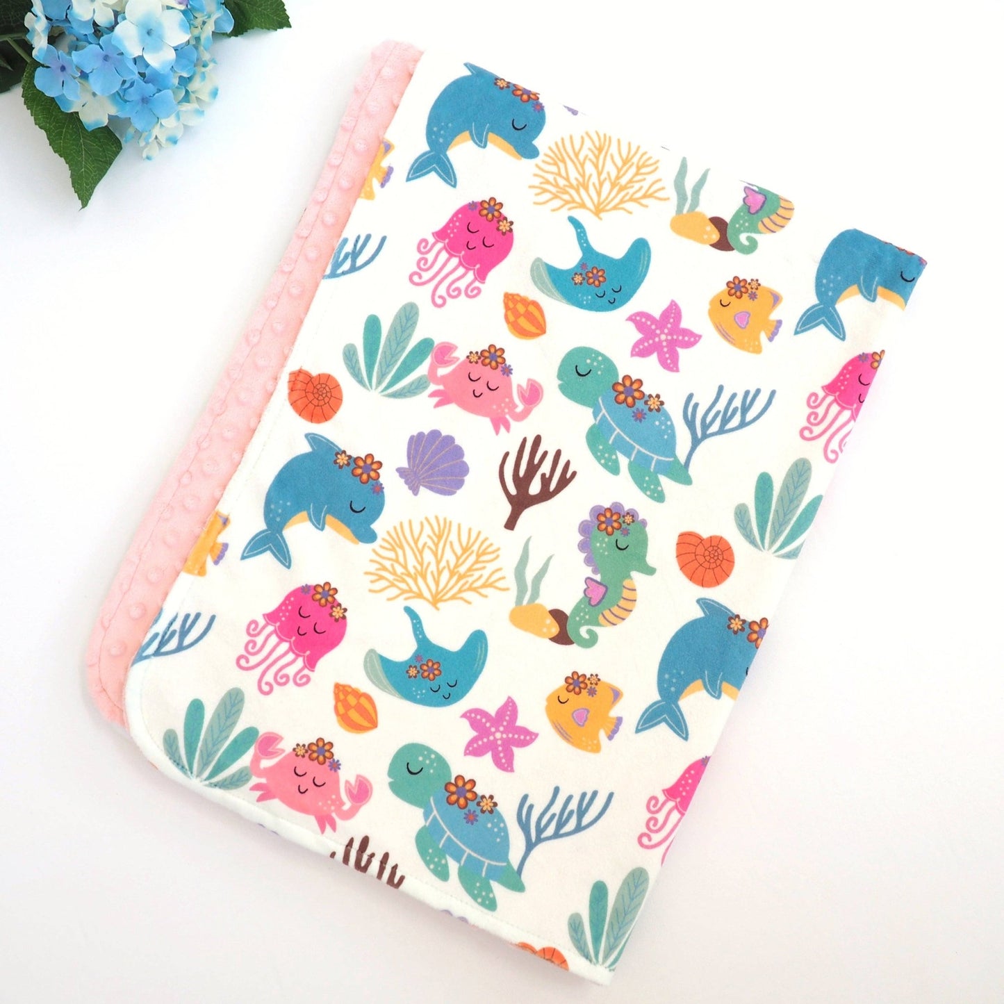 Baby & Toddler Minky Blanket - Undersea Adventure - Tiny Tots Boutique