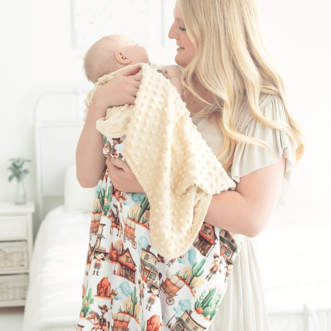 Baby & Toddler Minky Blanket - West Adventure - Tiny Tots Boutique