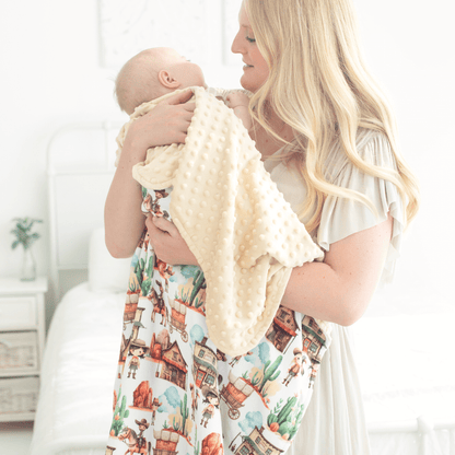 Baby & Toddler Minky Blanket - West Adventure - Tiny Tots Boutique