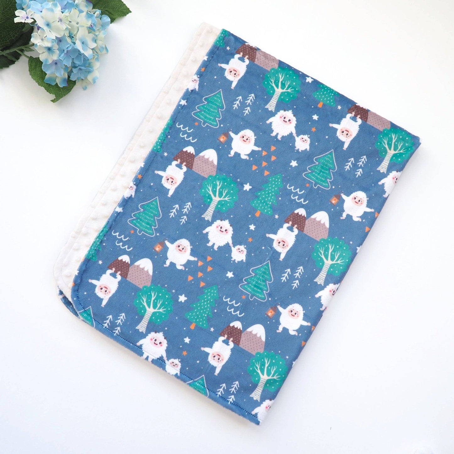Baby & Toddler Minky Blanket - Yeti Dreams - Tiny Tots Boutique