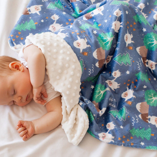 Baby & Toddler Minky Blanket - Yeti Dreams - Tiny Tots Boutique
