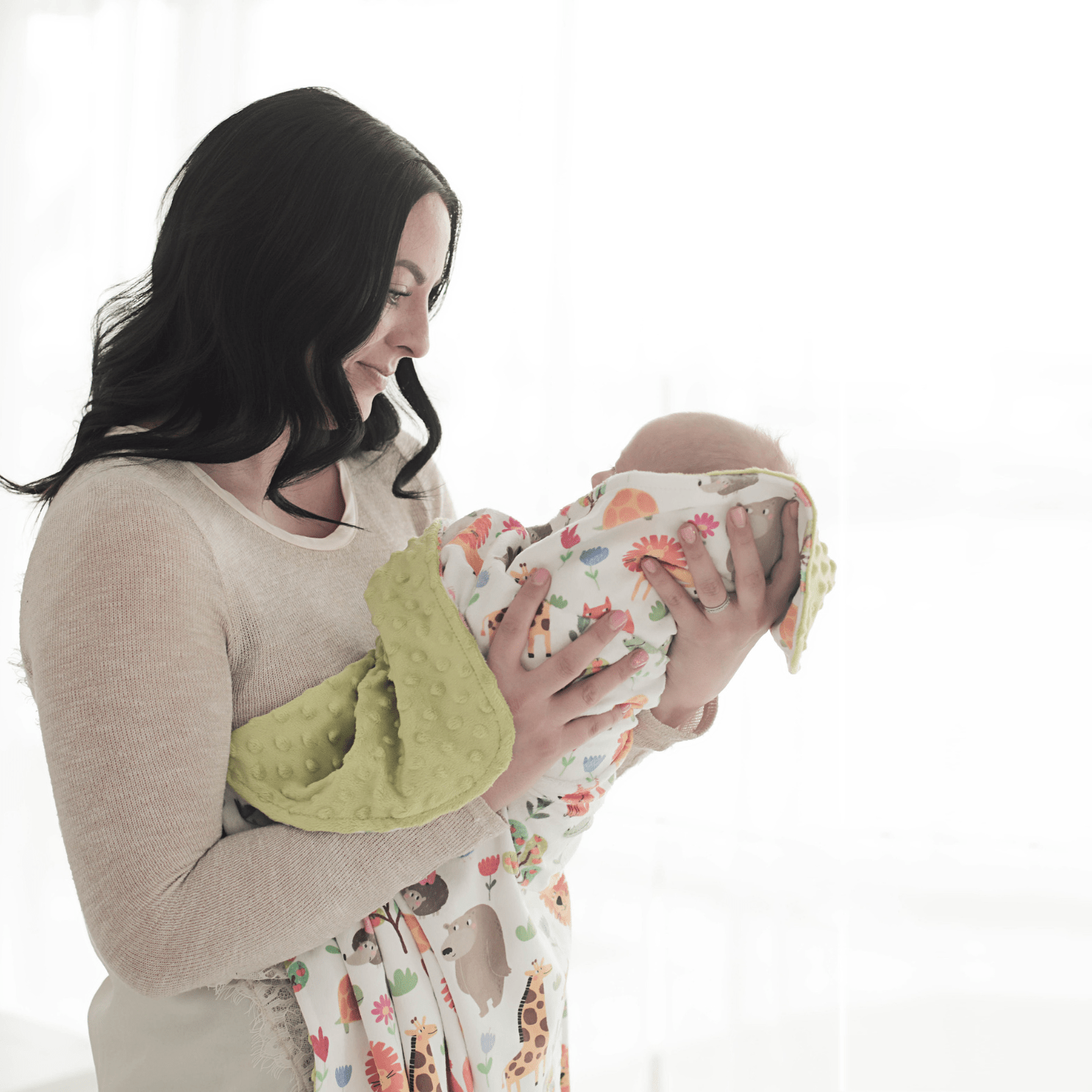 Baby & Toddler Minky Blanket - Zoo Party - Tiny Tots Boutique