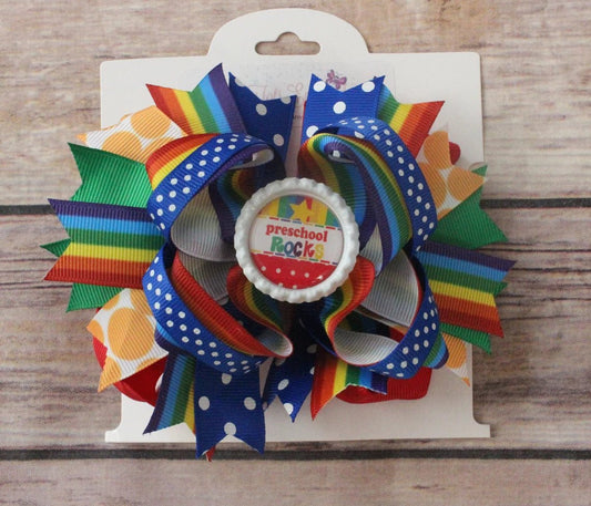 Back To School Boutique Hair Bows - Tiny Tots Boutique