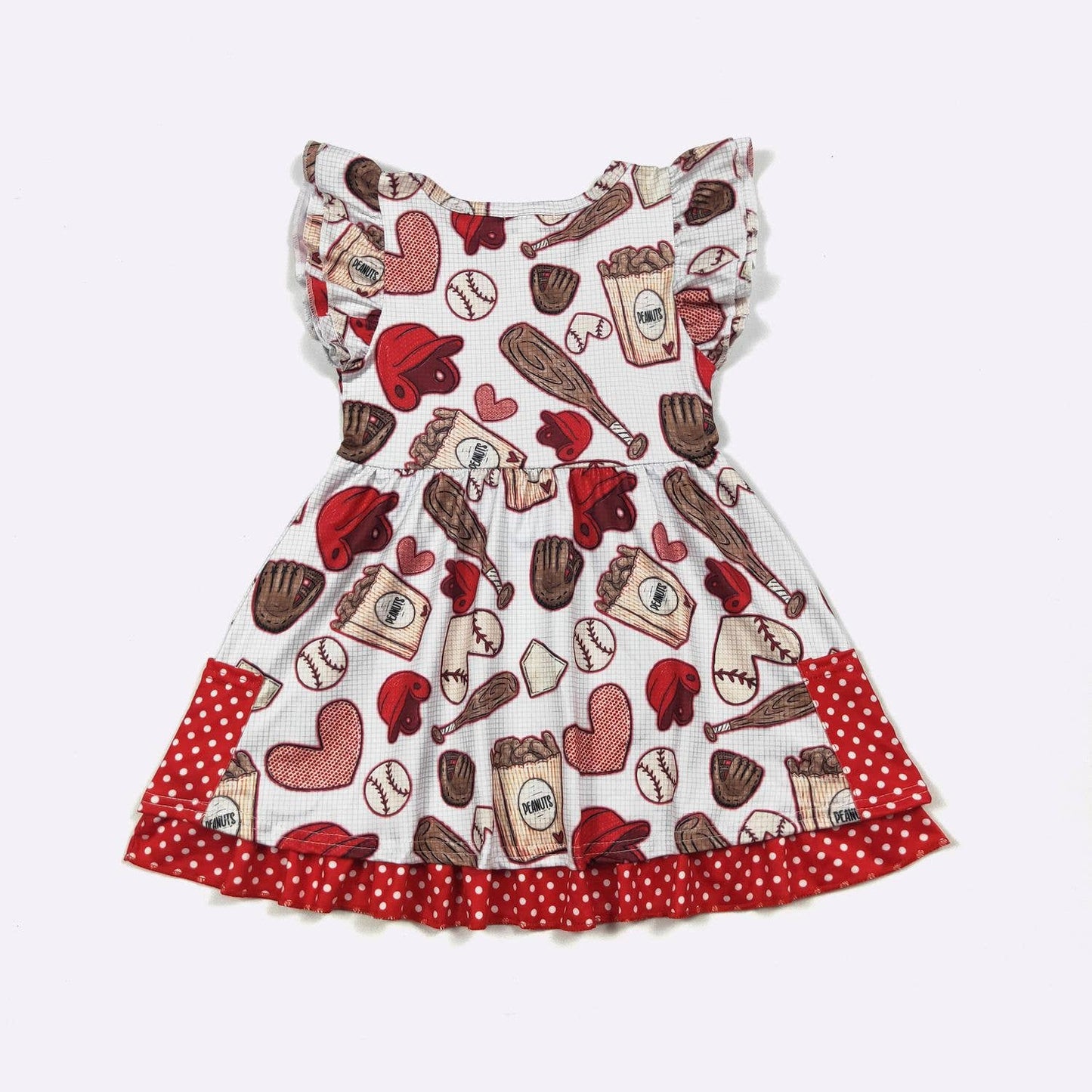 Ball & Peanuts Girls Dress - Tiny Tots Boutique