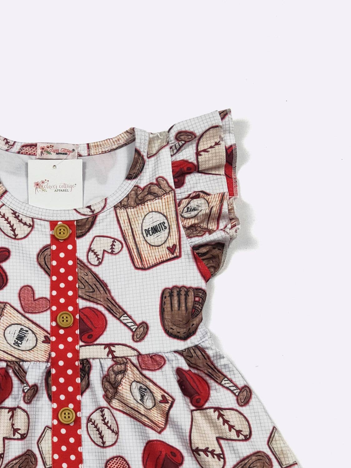 Ball & Peanuts Girls Dress - Tiny Tots Boutique