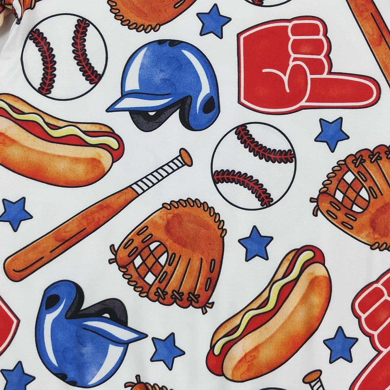 Ballpark Bash Boy Romper - Tiny Tots Boutique