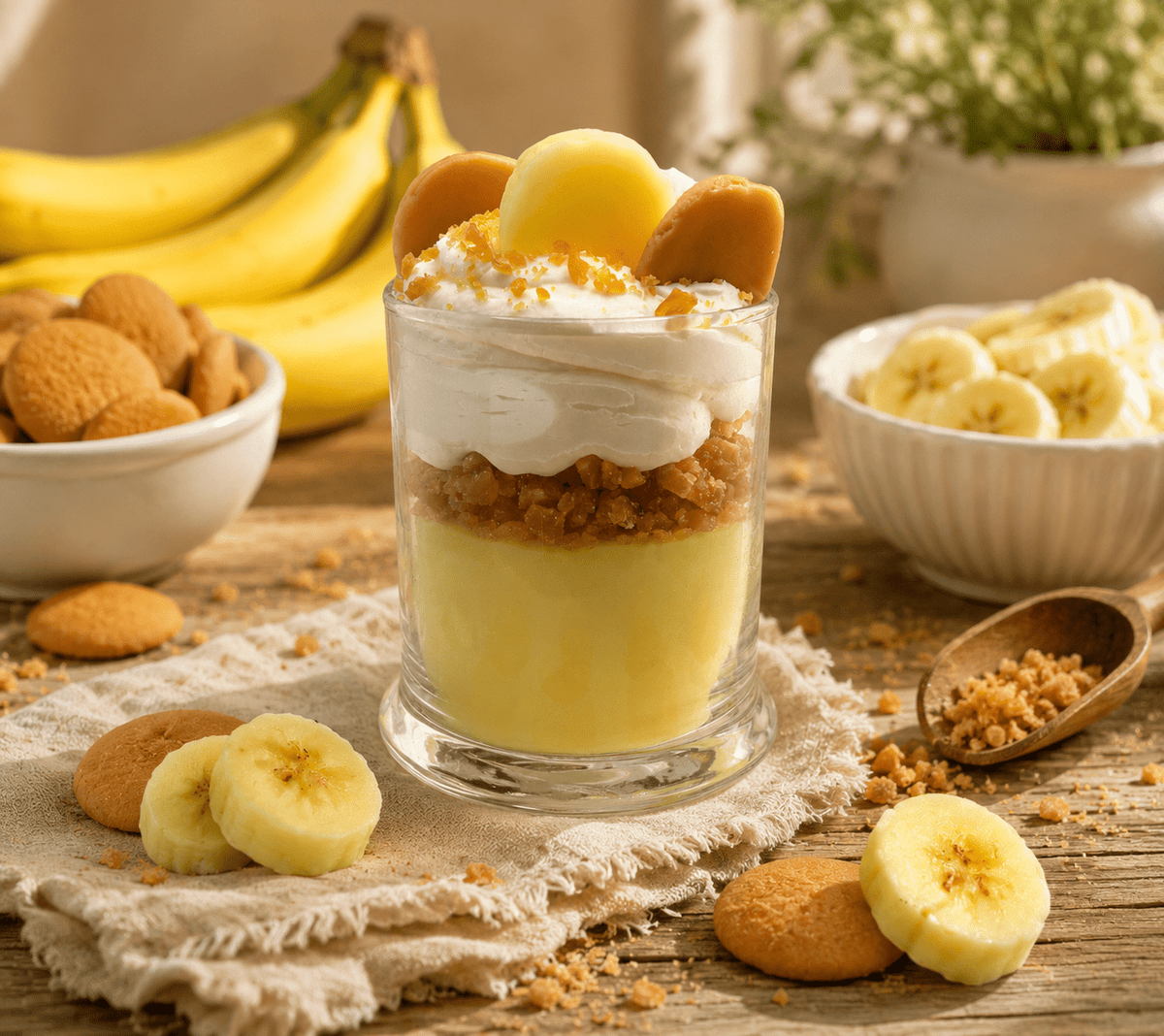 Banana Pudding Candle. 13 oz. Large Soy Dessert Candle - Tiny Tots Boutique