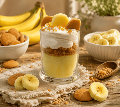 Banana Pudding Candle. 13 oz. Large Soy Dessert Candle - Tiny Tots Boutique