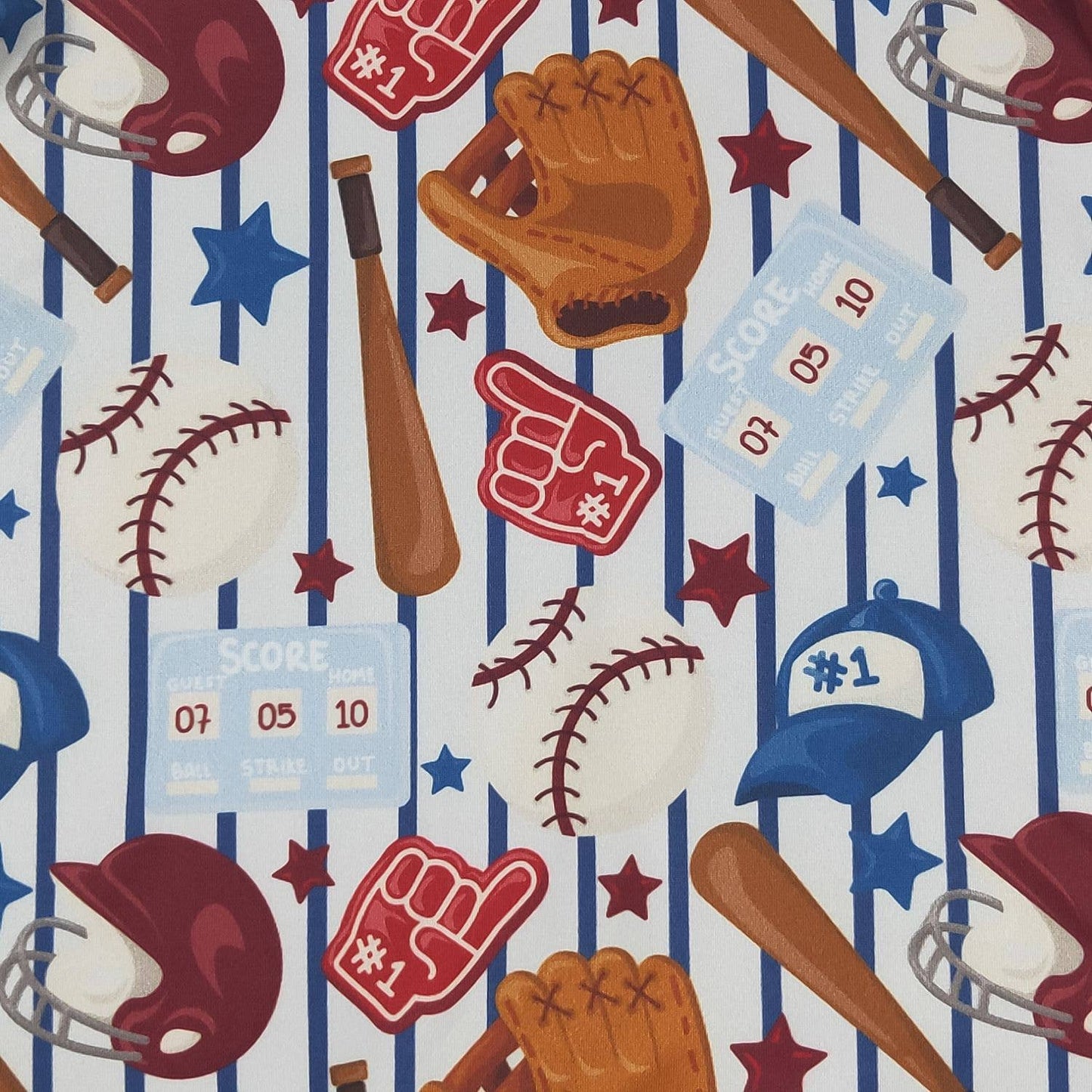 Baseball Score Boy Romper - Tiny Tots Boutique