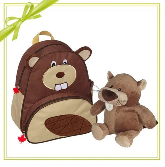 Beaver Backpack and Plush - Personalized - Tiny Tots Boutique
