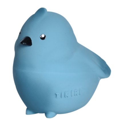 Bird Natural Rubber Teether, Rattle & Bath Toy - Tiny Tots Boutique