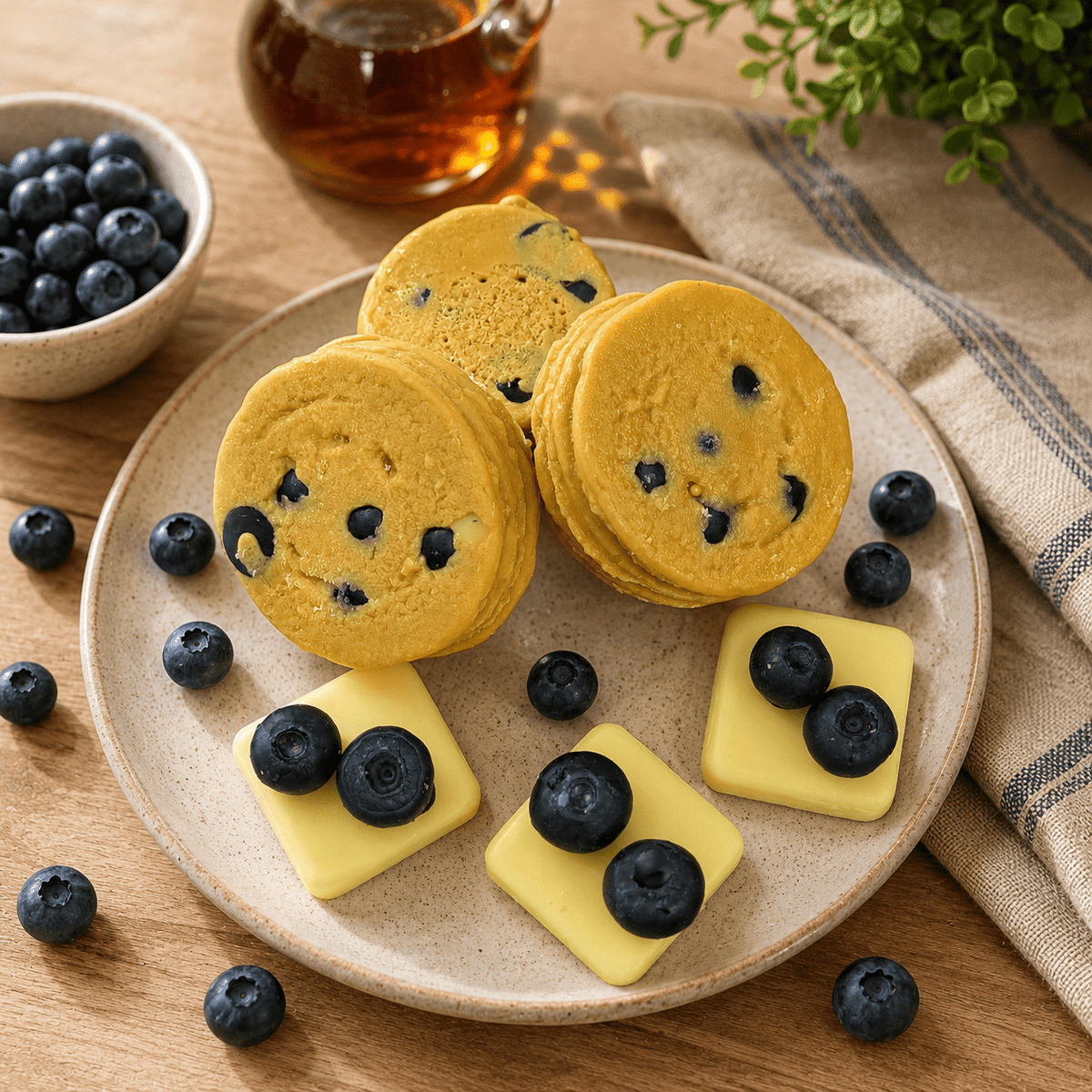 Blueberry Maple Pancakes Wax Melts. Bakery Wax Melt. Soy Wax - Tiny Tots Boutique