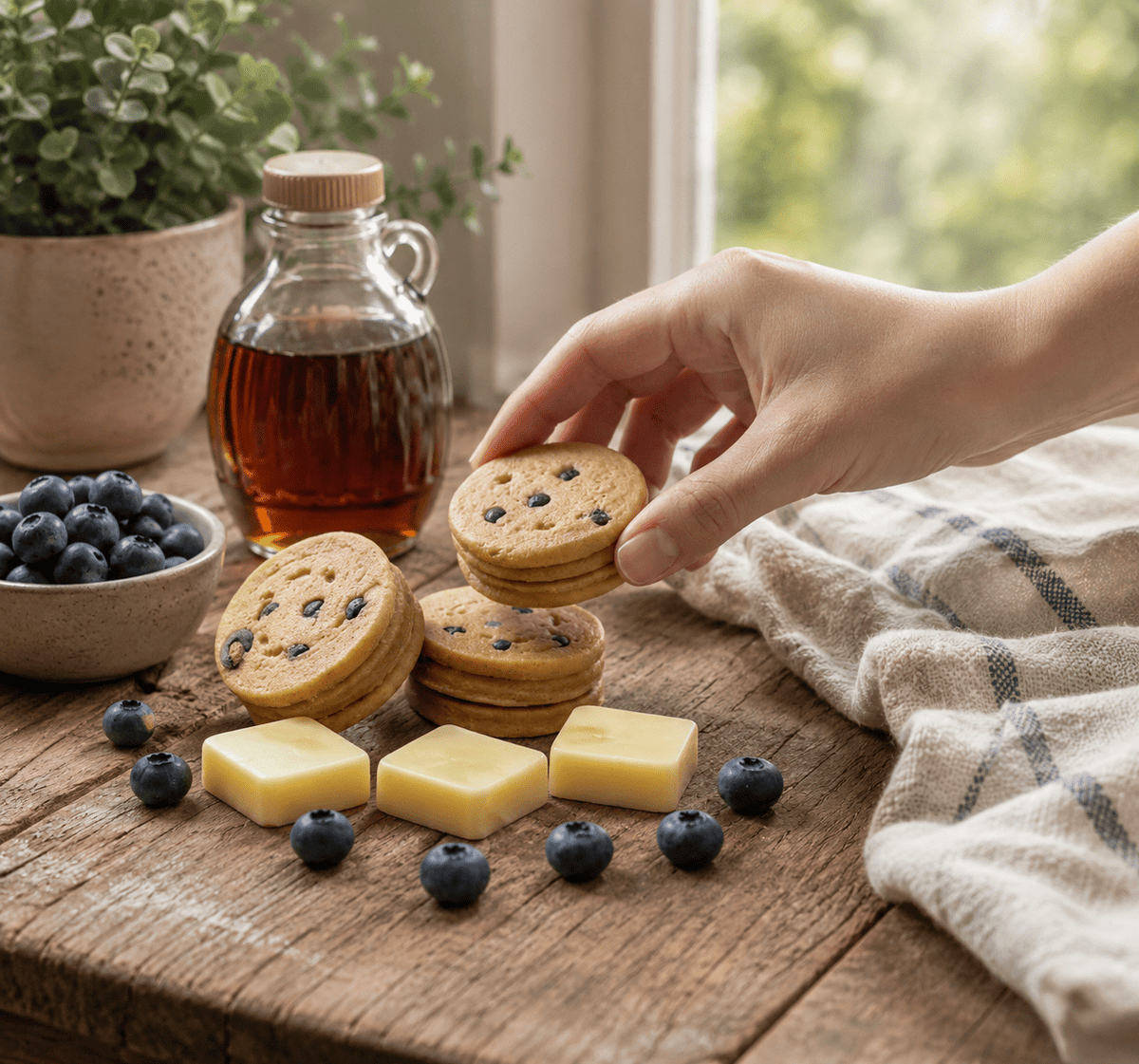 Blueberry Maple Pancakes Wax Melts. Bakery Wax Melt. Soy Wax - Tiny Tots Boutique