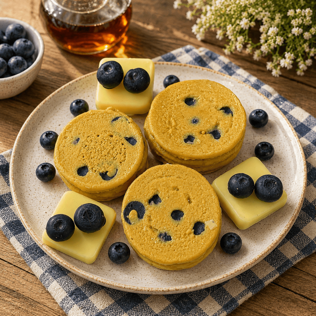 Blueberry Maple Pancakes Wax Melts. Bakery Wax Melt. Soy Wax - Tiny Tots Boutique