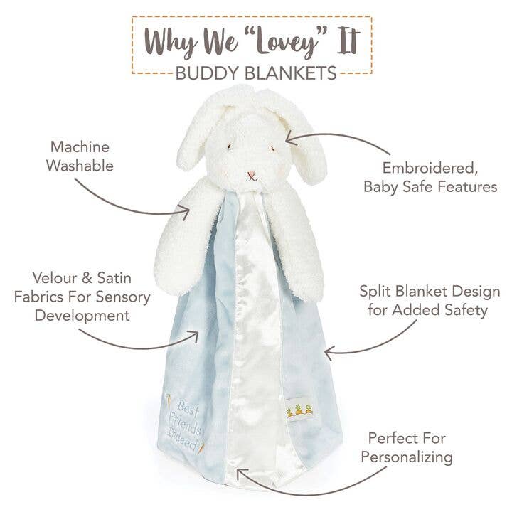 Bud Bunny Buddy Blanket - Tiny Tots Boutique