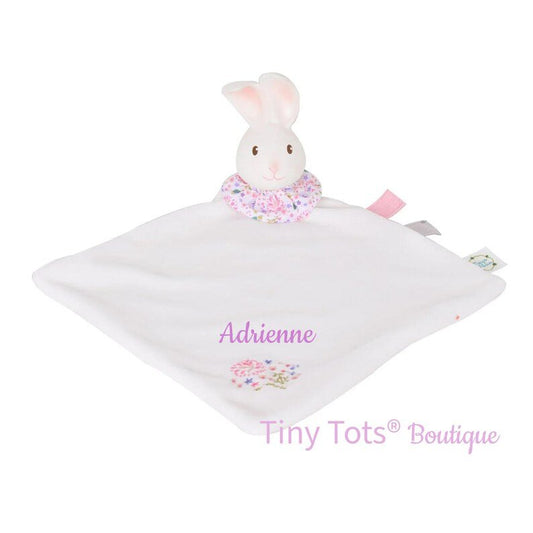 Bunny Snuggly with Organic Rubber Head for Teething - Tiny Tots Boutique