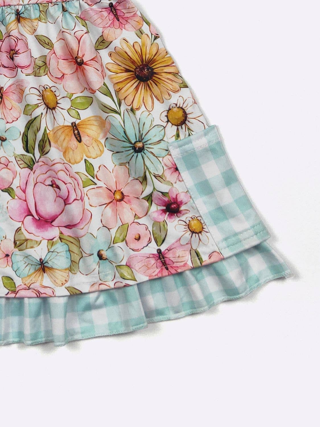Butterfly Garden Girls Dress - Tiny Tots Boutique