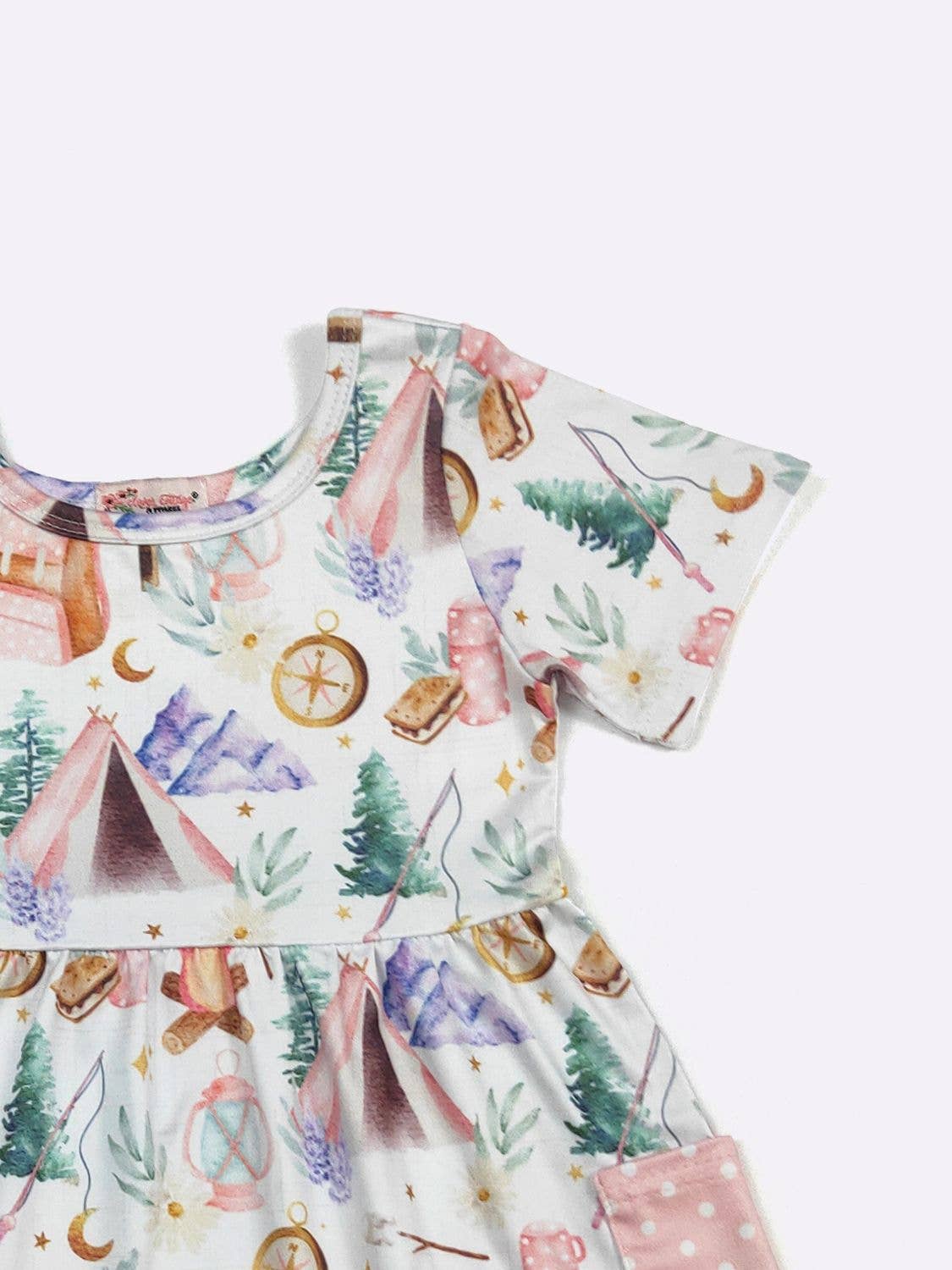 Camping Girls Dress - Tiny Tots Boutique