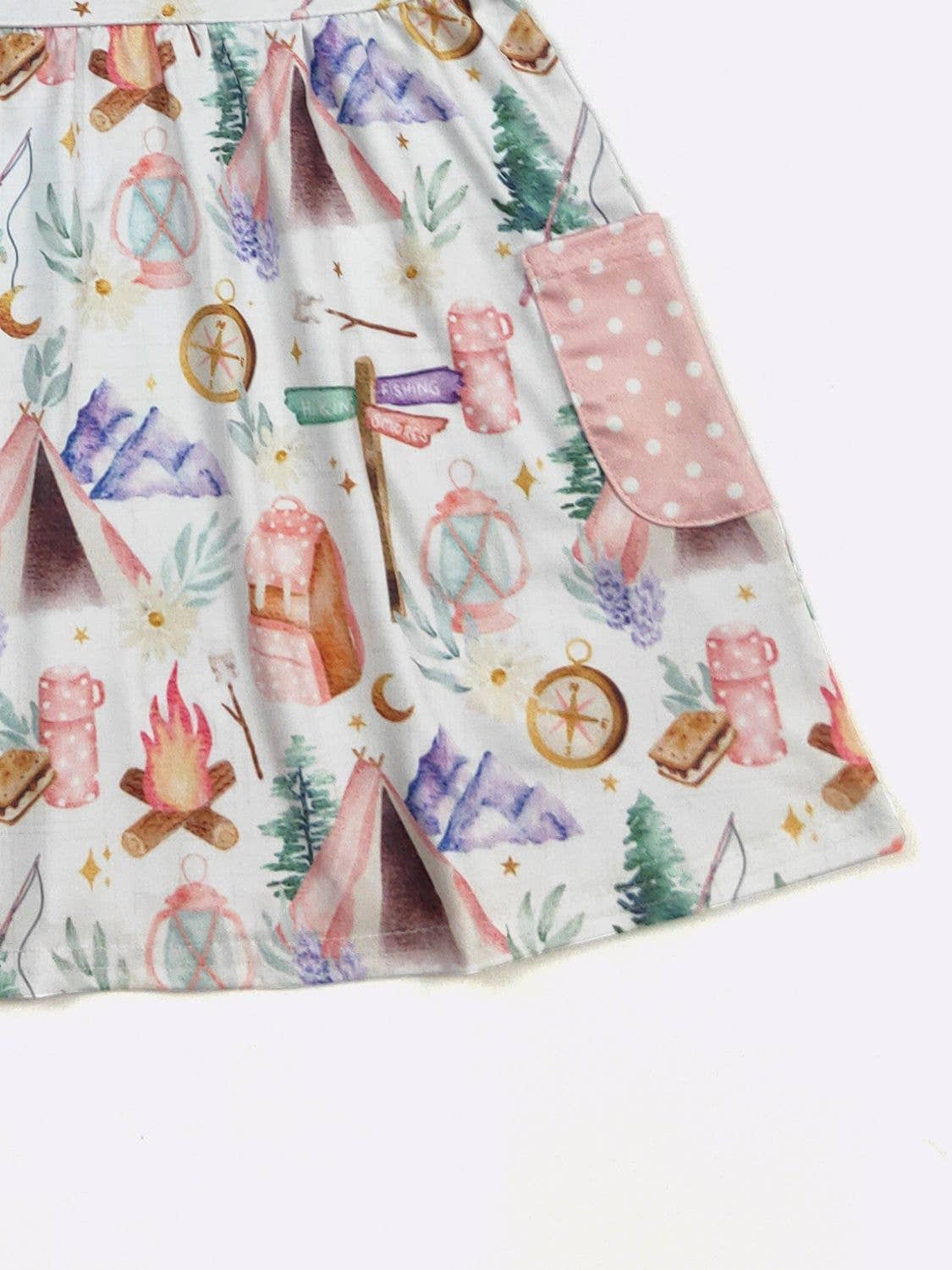 Camping Girls Dress - Tiny Tots Boutique