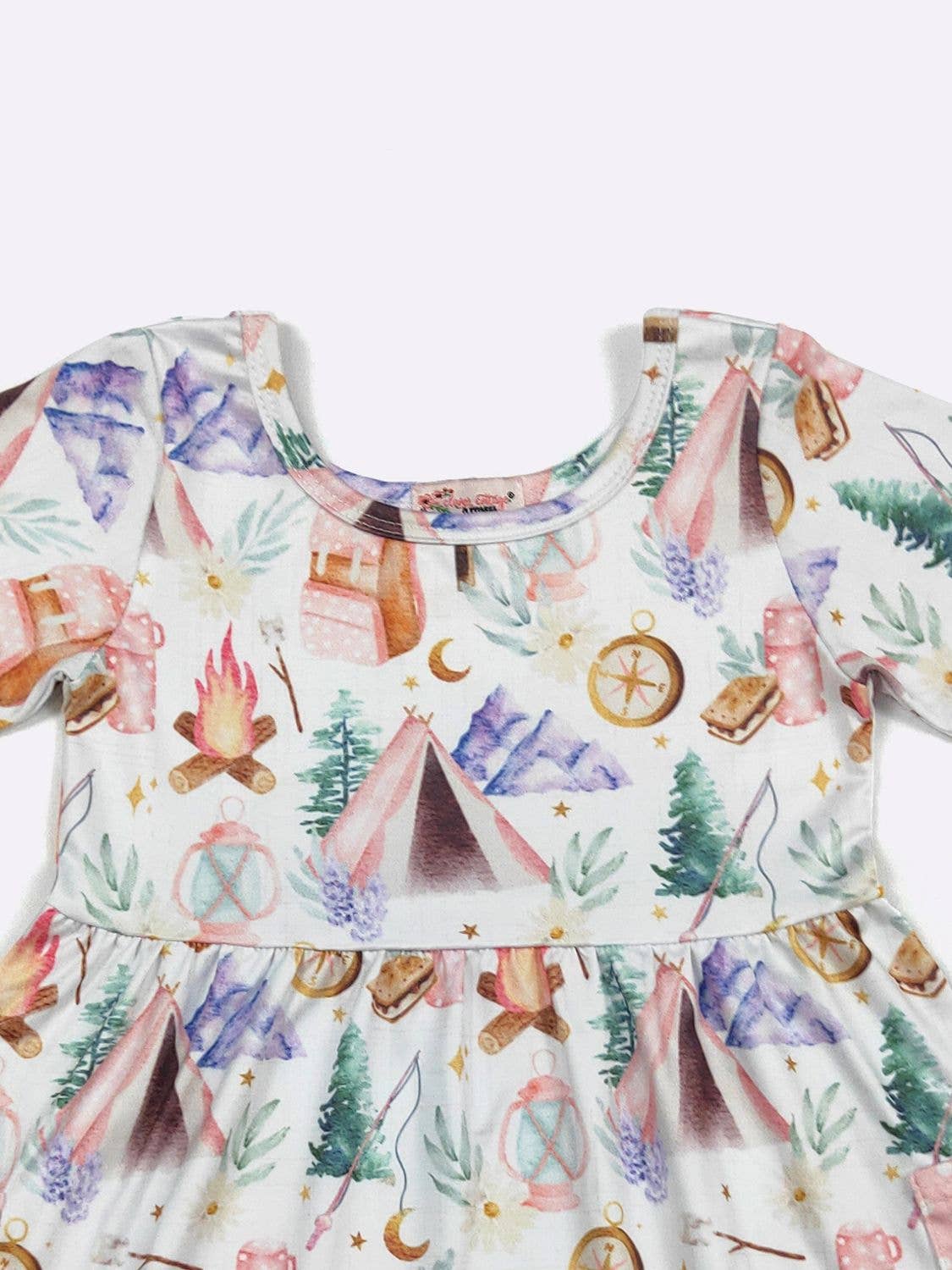 Camping Girls Dress - Tiny Tots Boutique