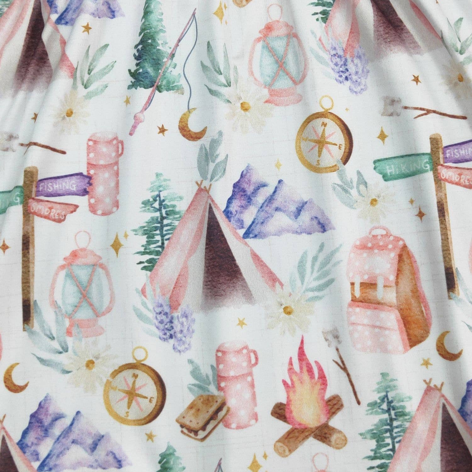 Camping Girls Dress - Tiny Tots Boutique