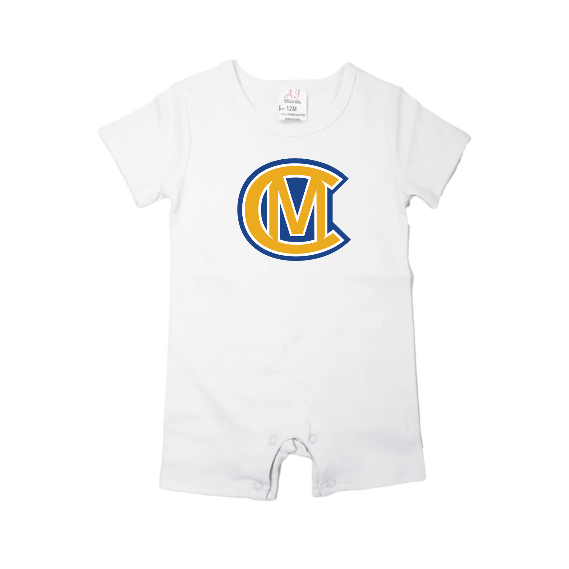 Canon Mac Boys Short Sleeve Romper - Tiny Tots Boutique
