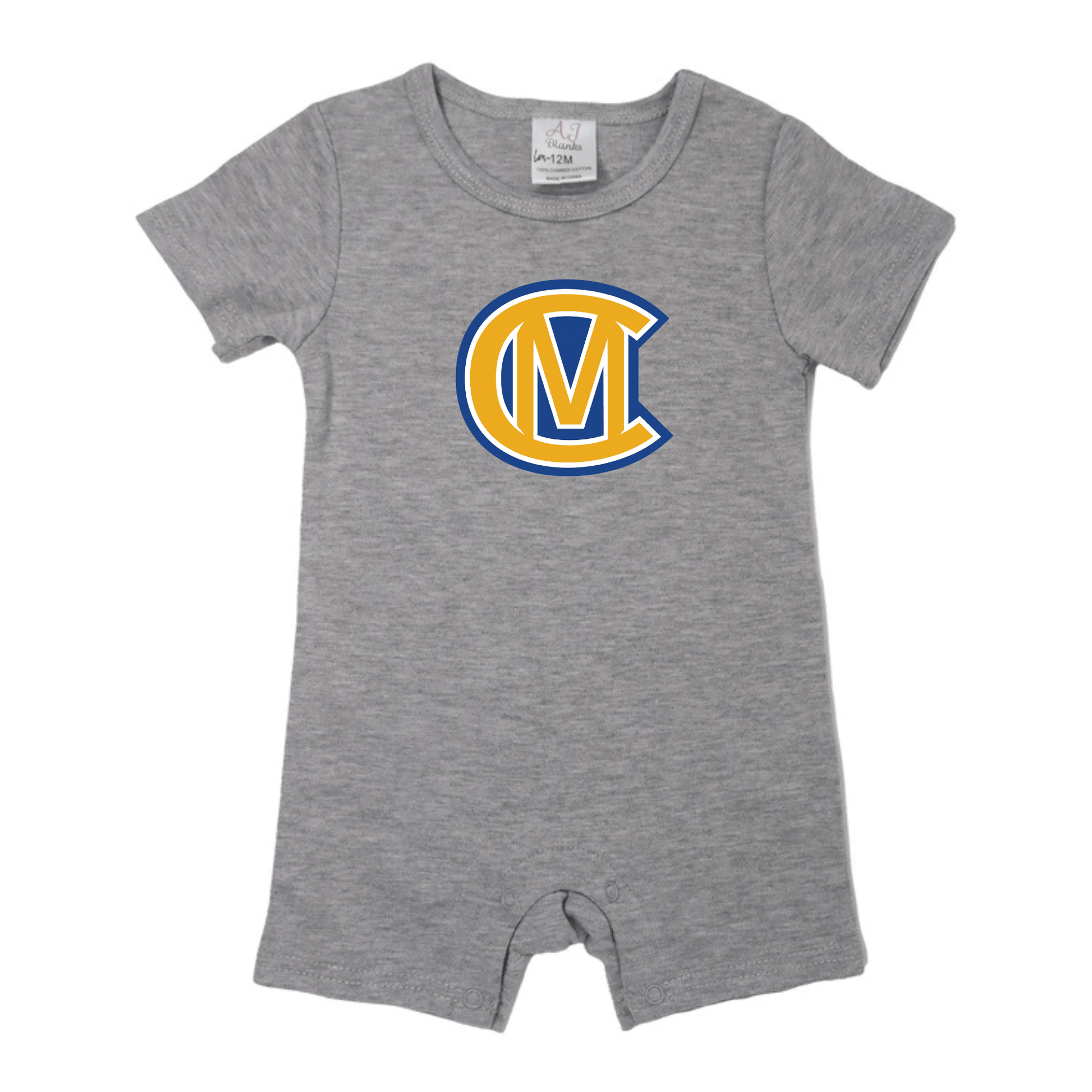 Canon Mac Boys Short Sleeve Romper - Tiny Tots Boutique