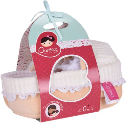 Carry Cot with Baby Grace, Bottle & Blanket - Tiny Tots Boutique