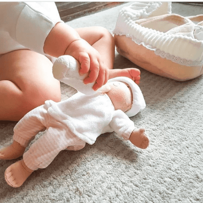 Carry Cot with Baby Grace, Bottle & Blanket - Tiny Tots Boutique