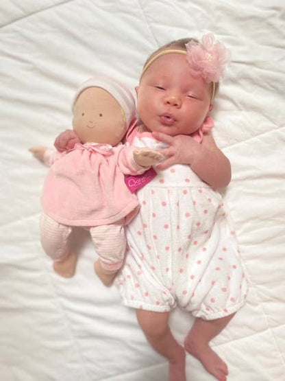 Cherub Baby Girl with Pink Dress - Tiny Tots Boutique