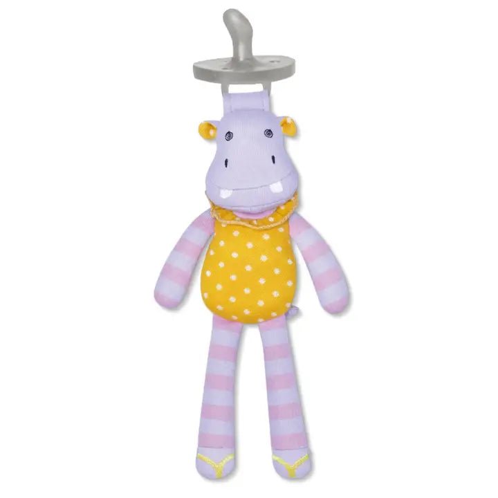 Coco Hippo - Pacifier Buddy - Tiny Tots Boutique