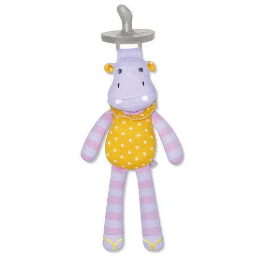 Coco Hippo - Pacifier Buddy - Tiny Tots Boutique