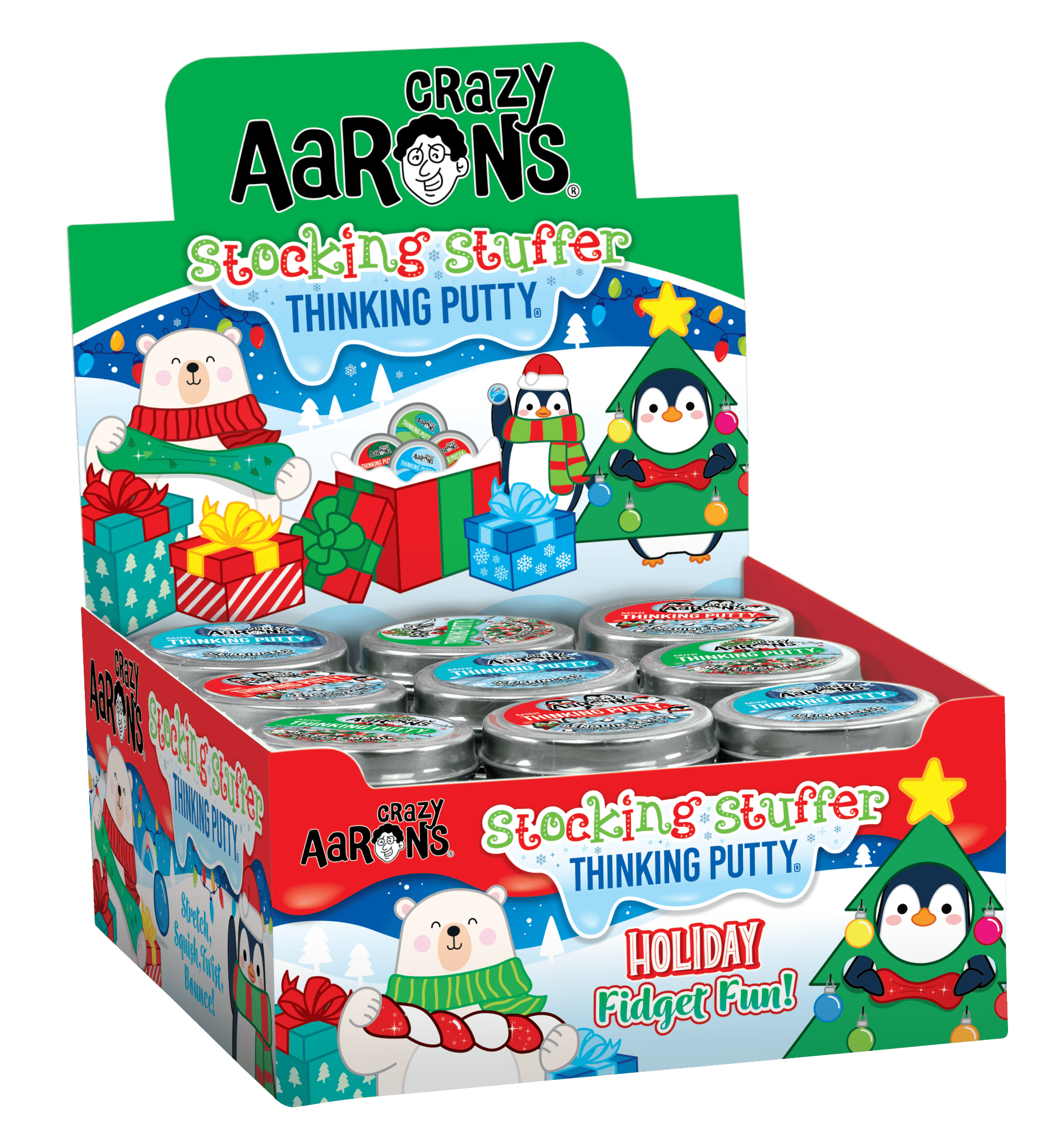 Crazy Aaron's Thinking Putty - Holiday Theme - Tiny Tots Boutique