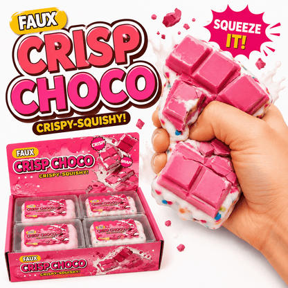 Crunchy Squishy Toy – Crispy Squishy ASMR Chocolate Bar - Tiny Tots Boutique
