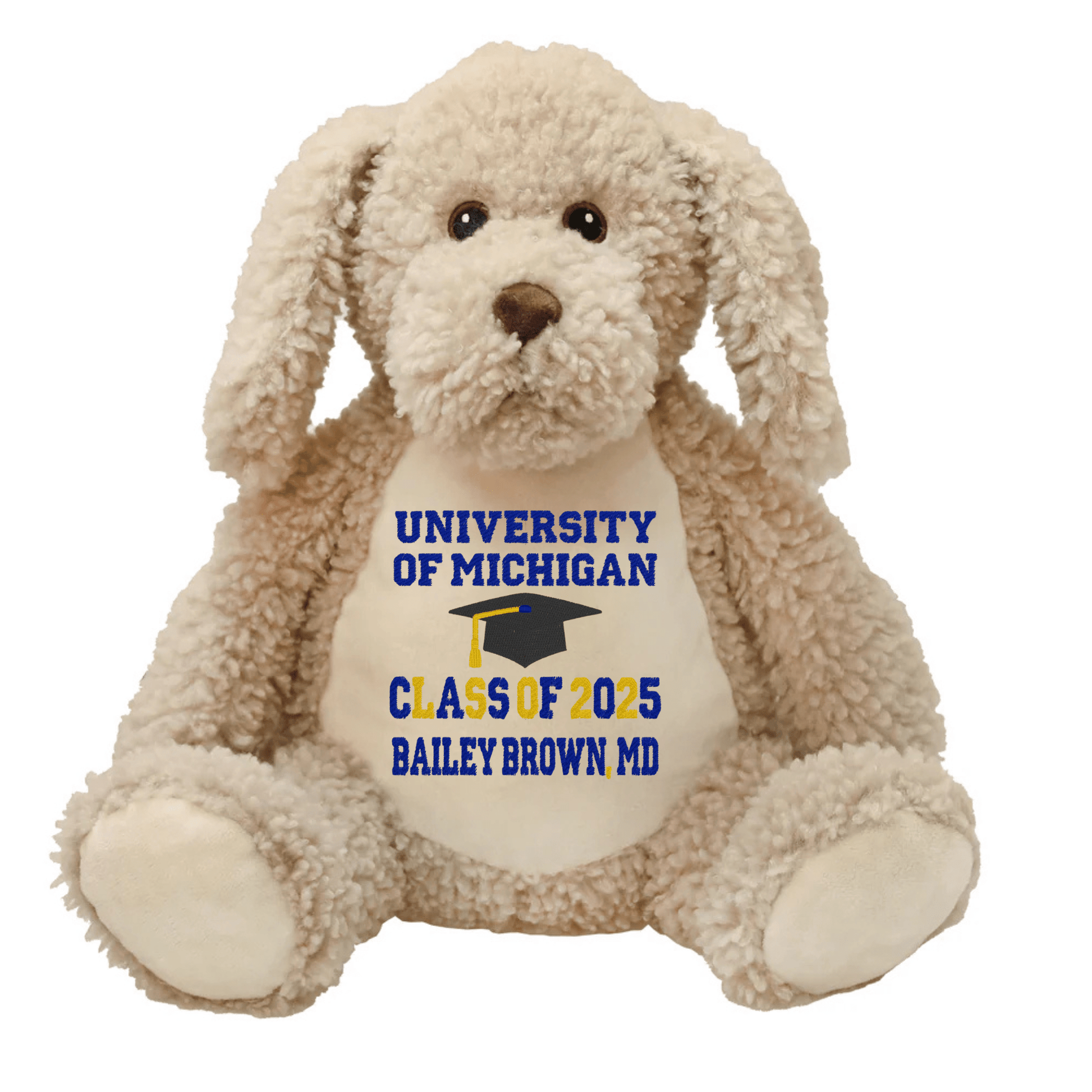 Custom College Graduation Stuffed Animal - Tiny Tots Boutique
