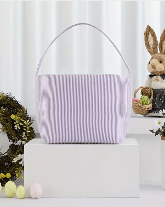 Custom Embroidered Easter Basket - Eggs Trio - Tiny Tots Boutique