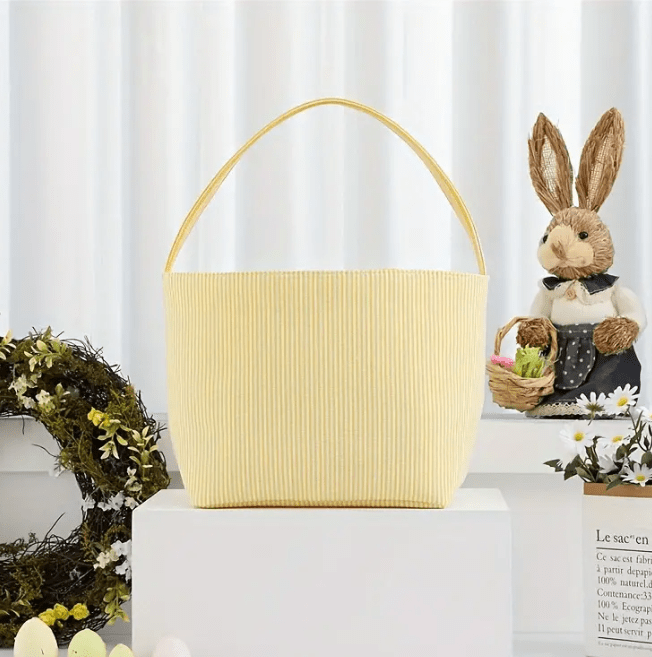 Custom Embroidered Easter Basket - Eggs Trio - Tiny Tots Boutique